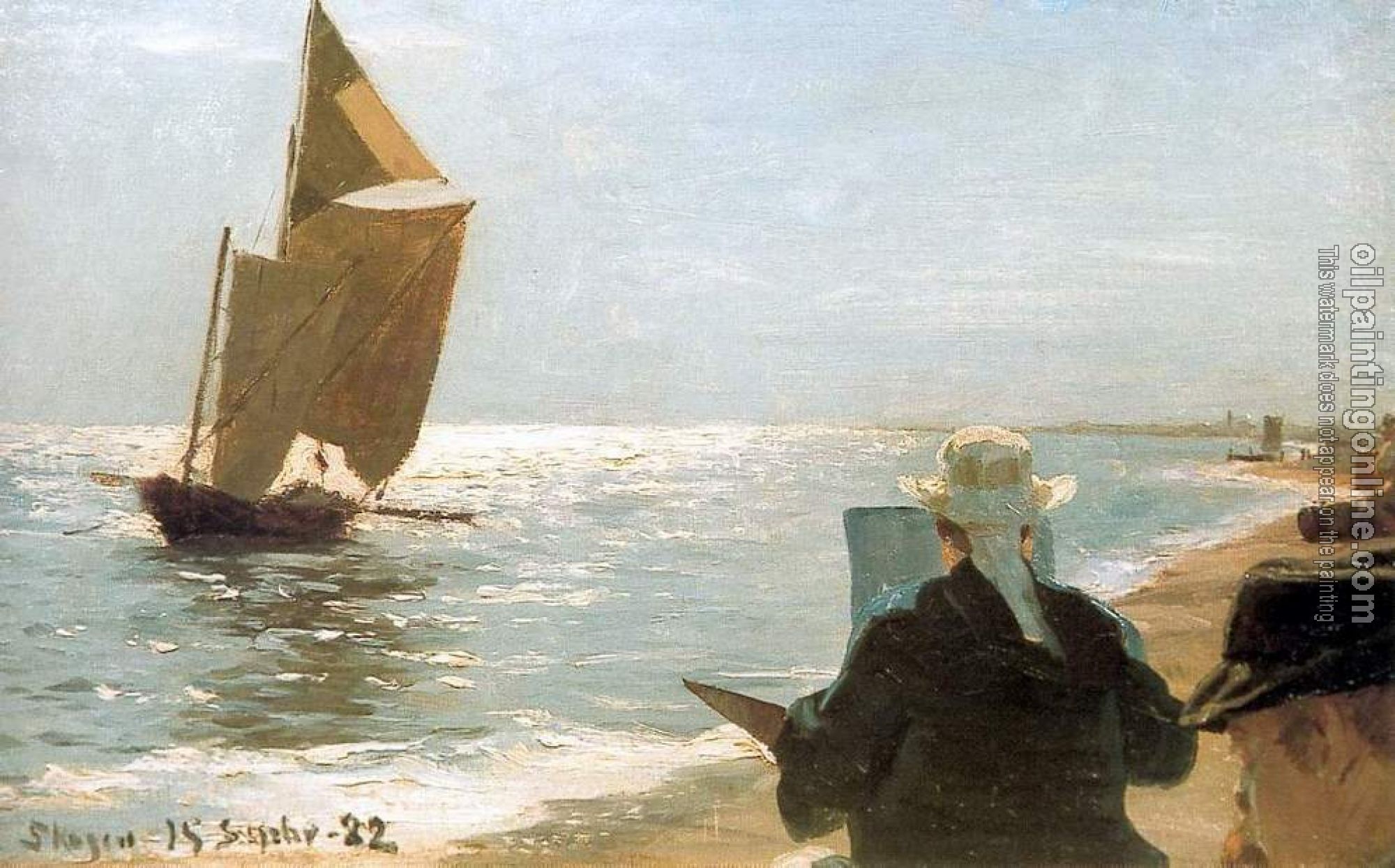 Peder Severin Kroyer - Pintores en la playa